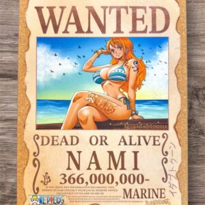 LE:10 Nami Wanted Poster w/ idabtoons (6 left)